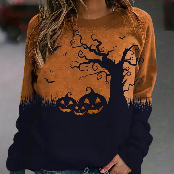 Bequemer Und Warmer Pullover Für Damen Im Halloween Stil