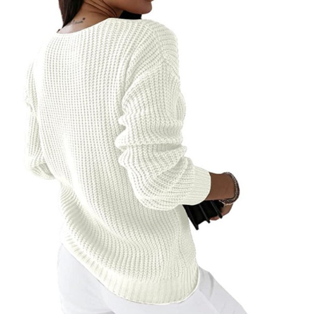 Bequemer Und Warmer Strickpullover Für Kalte Tage