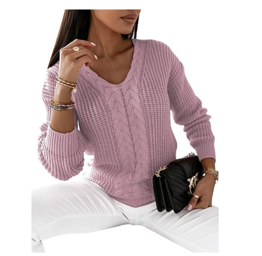 Bequemer Und Warmer Strickpullover Für Kalte Tage