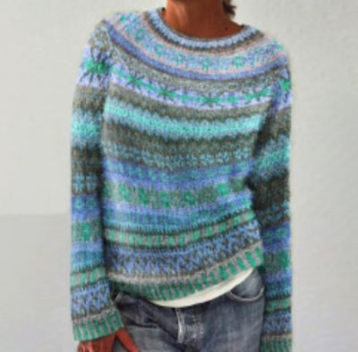 Bequemer Warmer Strickpullover Für Kinder Mädchen