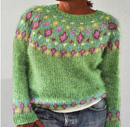 Bequemer Warmer Strickpullover Für Kinder Mädchen