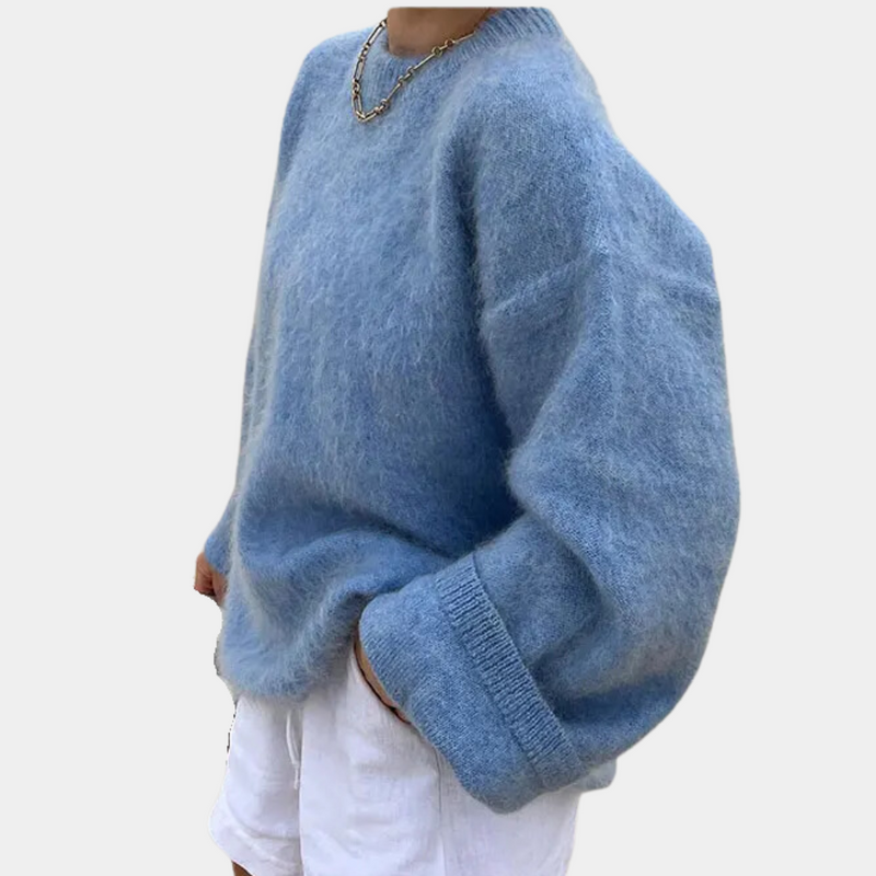 Bequemer Weicher Pullover für Frauen im Oversize-Stil