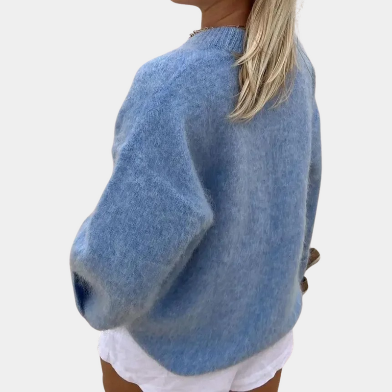 Bequemer Weicher Pullover für Frauen im Oversize-Stil