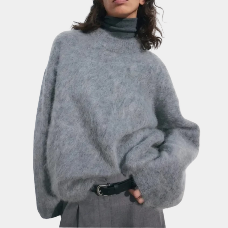 Bequemer Weicher Pullover für Frauen im Oversize-Stil