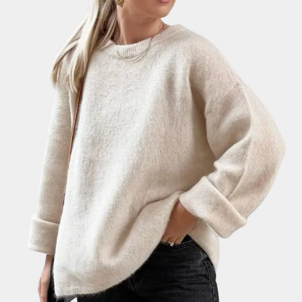 Bequemer Weicher Pullover für Frauen im Oversize-Stil