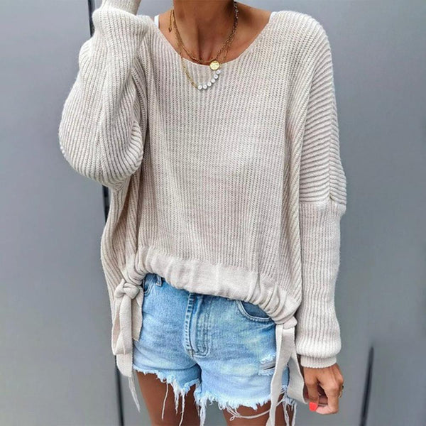 Bequemer Weicher Pullover Für Jeden Tag In Pfirsich