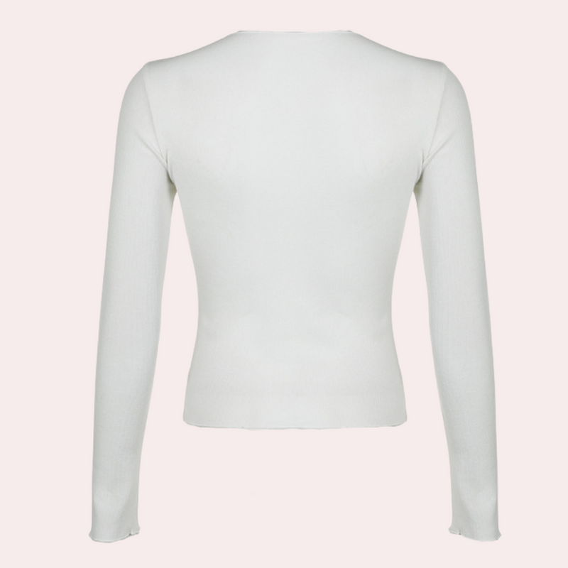 Bequemes Langärmeliges Damen-Top Für Jeden Anlass