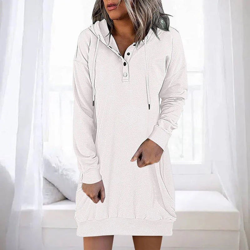 Bequemes Und Elegantes Hoodie Kleid Für Jeden Tag
