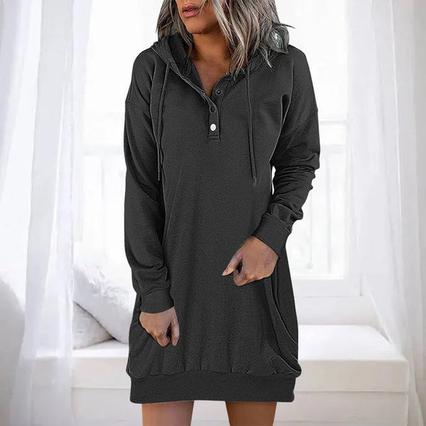 Bequemes Und Elegantes Hoodie Kleid Für Jeden Tag