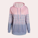Bequemes Weiches Sweatshirt Für Damen Mit Karomuster