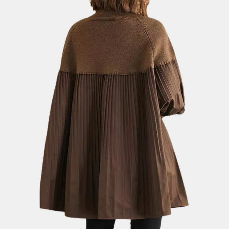 Bequemer Plissee-Pullover für Frauen