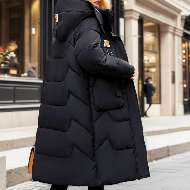 Birgit - Lange Damen-Pufferjacke für kalte Tage