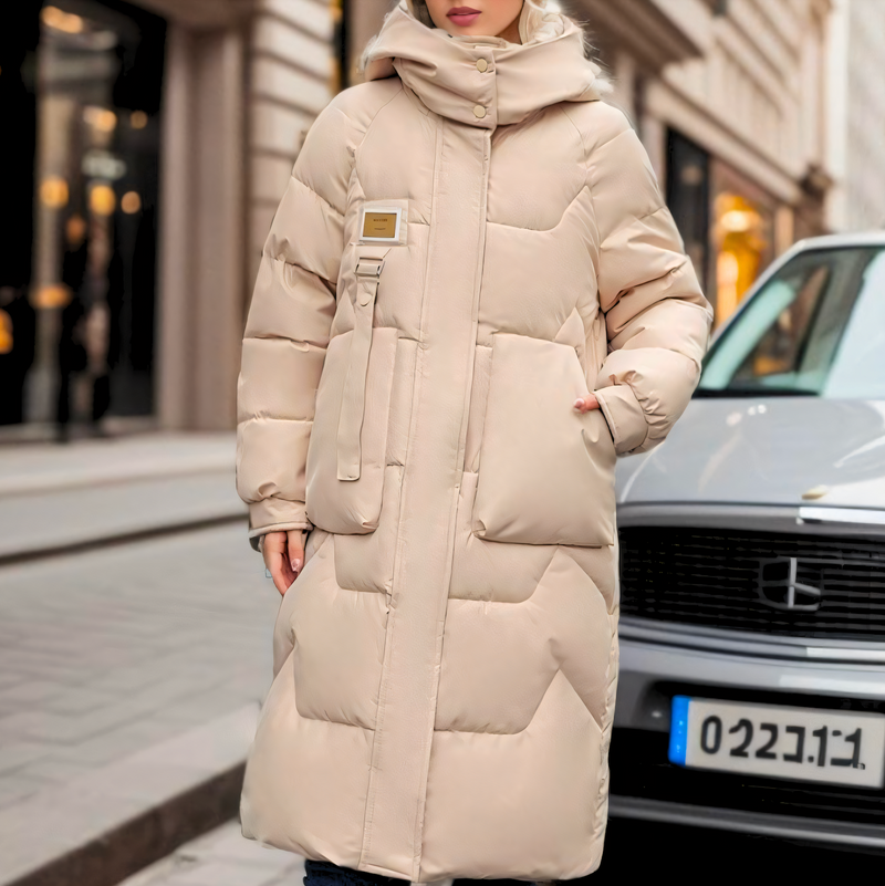 Birgit - Lange Damen-Pufferjacke für kalte Tage