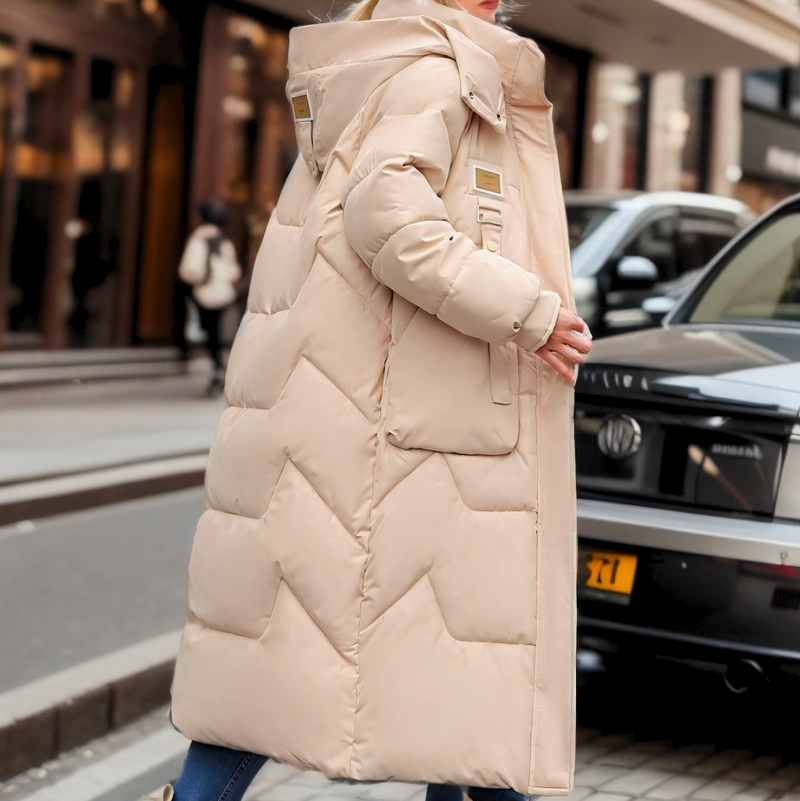 Birgit - Lange Damen-Pufferjacke für kalte Tage