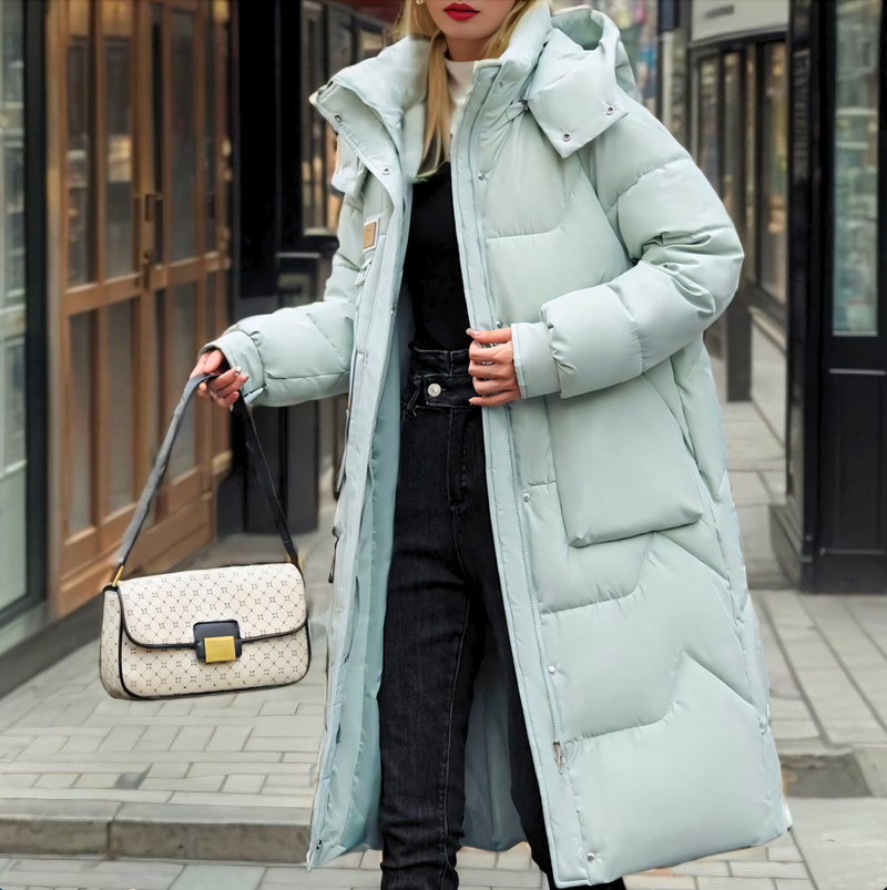 Birgit - Lange Damen-Pufferjacke für kalte Tage