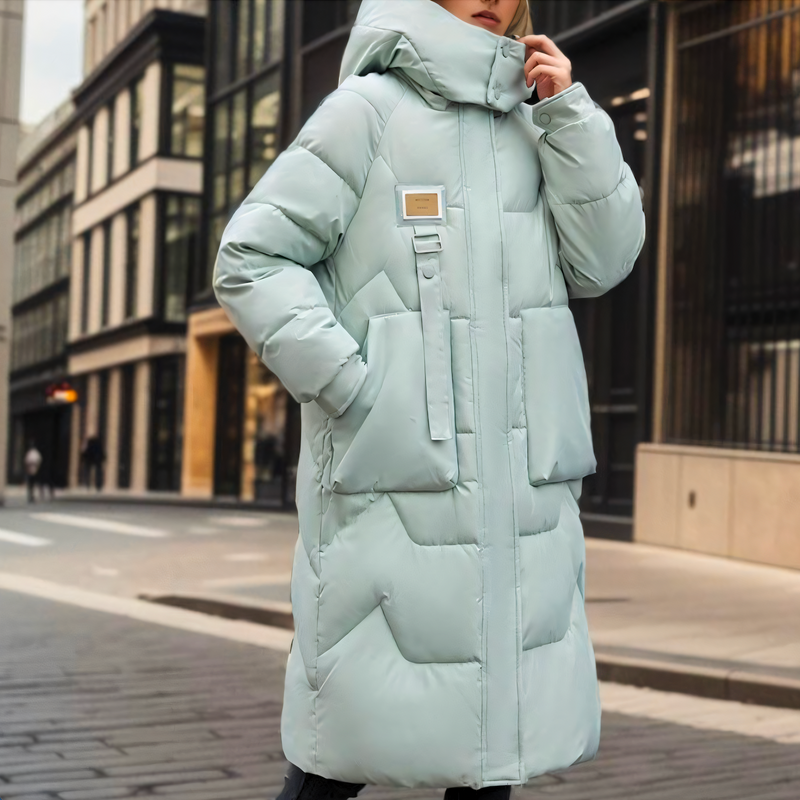 Birgit - Lange Damen-Pufferjacke für kalte Tage