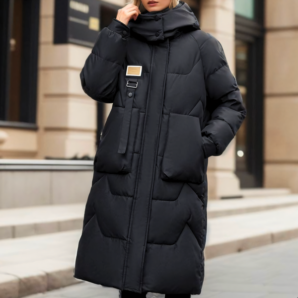 Birgit - Lange Damen-Pufferjacke für kalte Tage