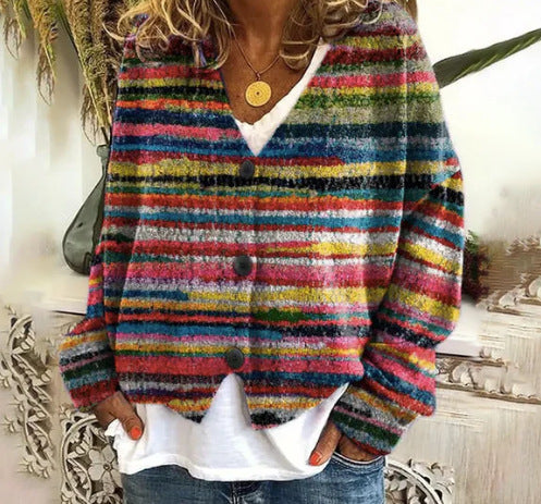 Bunter Bequemer Pullover Mit Langen Ärmeln Für Jungen ddd