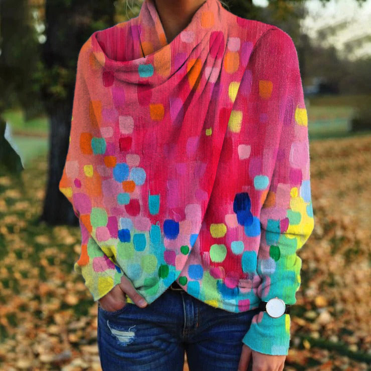 Buntes Weiches Boho-Top Mit Schal Für Jungen