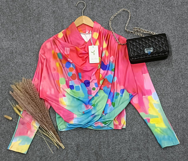 Buntes Weiches Boho-Top Mit Schal Für Jungen