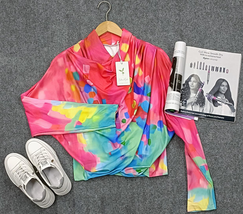 Buntes Weiches Boho-Top Mit Schal Für Jungen
