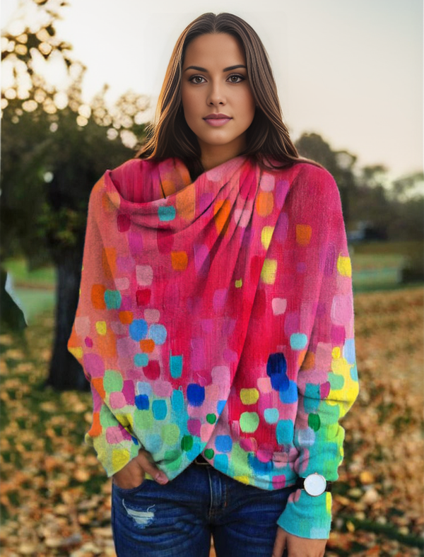 Buntes Weiches Boho-Top Mit Schal Für Jungen