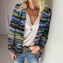 Buntes Weiches Vintage-Hemd Für Elegante Anlässe