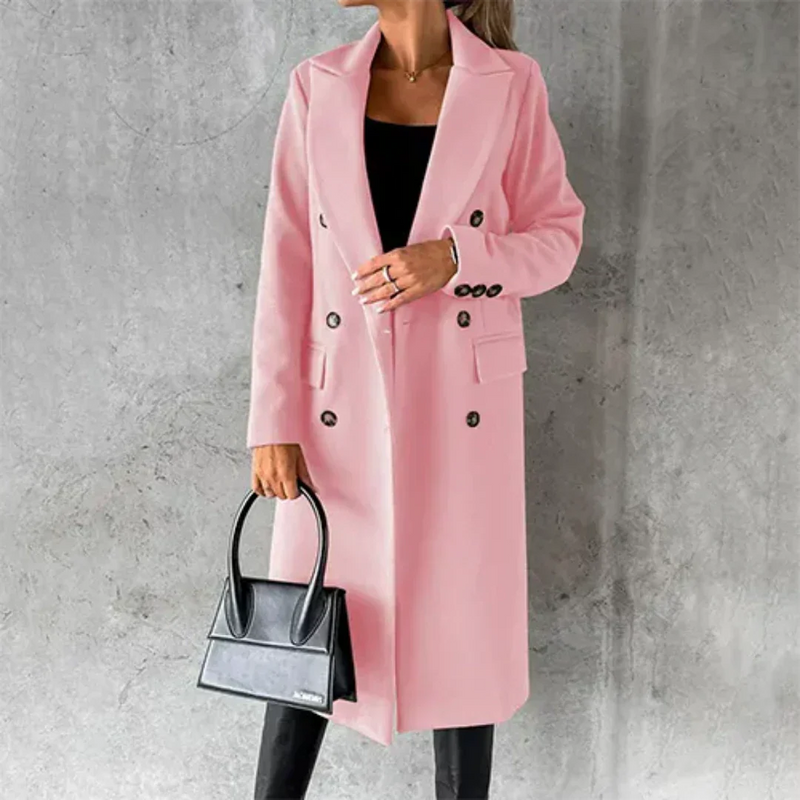 Warmer Winter Lang Trench Stilvoll Sehr Bequemer Mantel