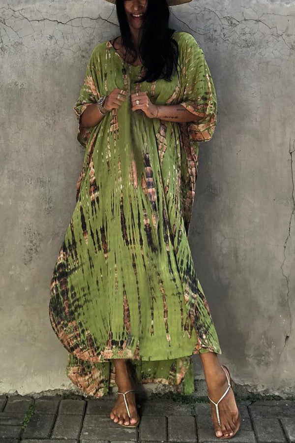 Weiches Freely - Lässiges Batik-Boho-Überwurfkleid für dich