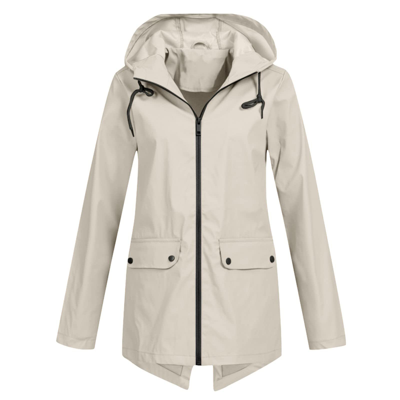 Damen-Regenjacke mit Kapuze