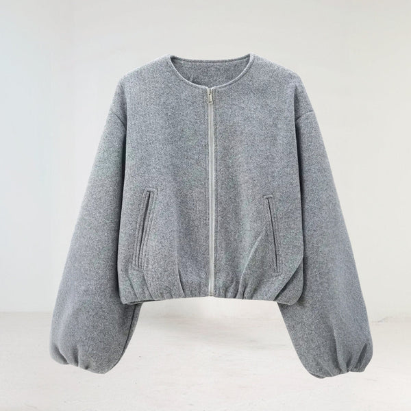 Damen-Übergangsjacke mit langen Ärmeln