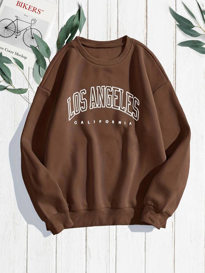 Weiches Los Angeles für dich Bequemes Hoodie für Damen