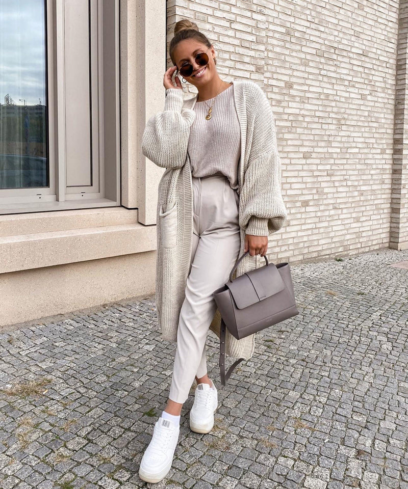 Bequeme und Leichte Lang Beige für dich Jacke