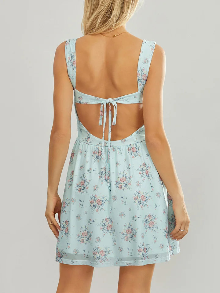 Elegantes Hals Sommerkleid für den Sommer