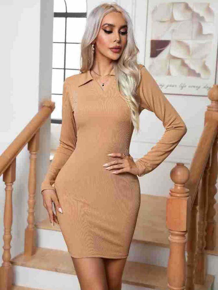 Elegantes Leichtes - Lässiges Kleid mit Kragen für dich