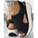 Weiche Sandalen mit buntem Schnürausschnitt für dich