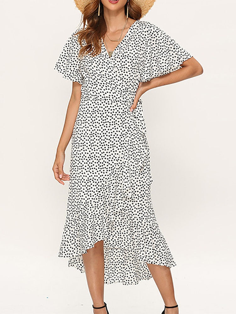 Weiches und Elegantes Florales Boho Kleid für dich