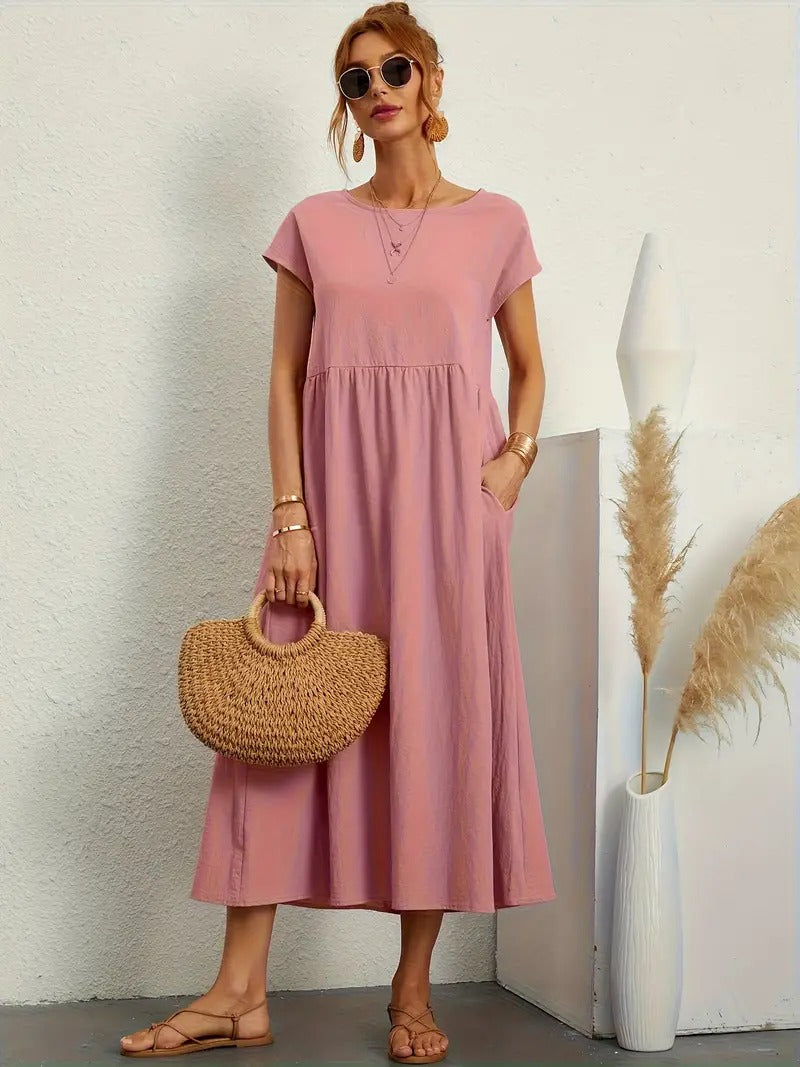 Bequemes - Kleid mit Taschen für dich, Elegant und Praktisch