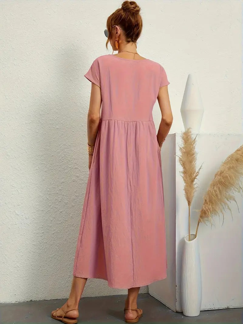 Bequemes - Kleid mit Taschen für dich, Elegant und Praktisch