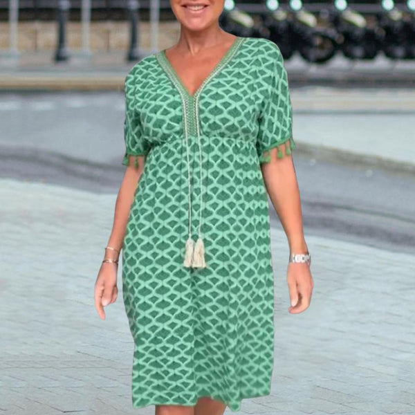 Bequemes mit V-Ausschnitt für dich - Elegantes Kleid für dich