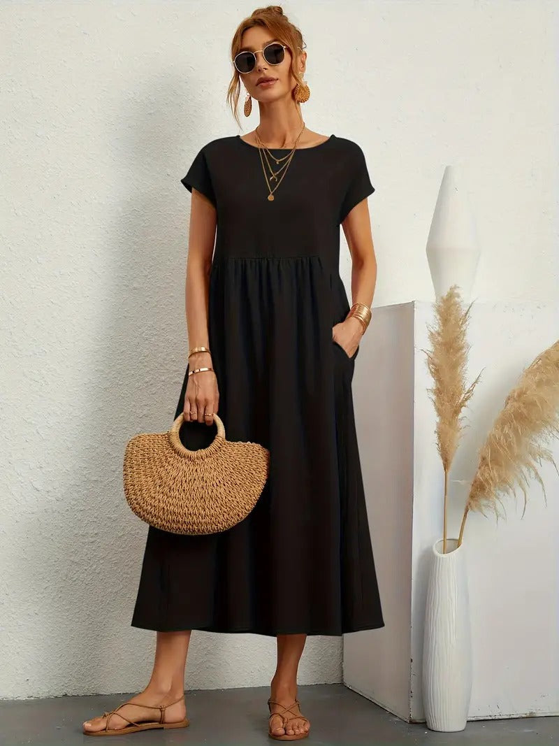 Bequemes - Kleid mit Taschen für dich, Elegant und Praktisch