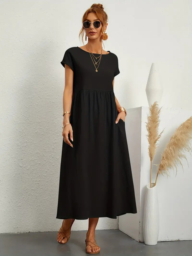 Bequemes - Kleid mit Taschen für dich, Elegant und Praktisch