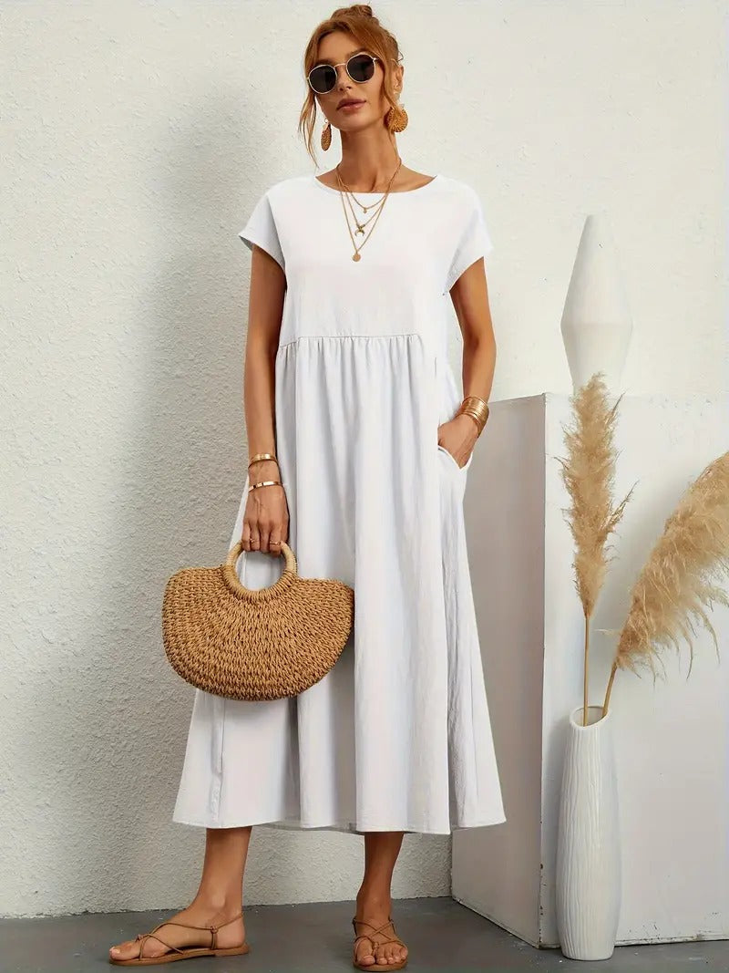 Bequemes - Kleid mit Taschen für dich, Elegant und Praktisch