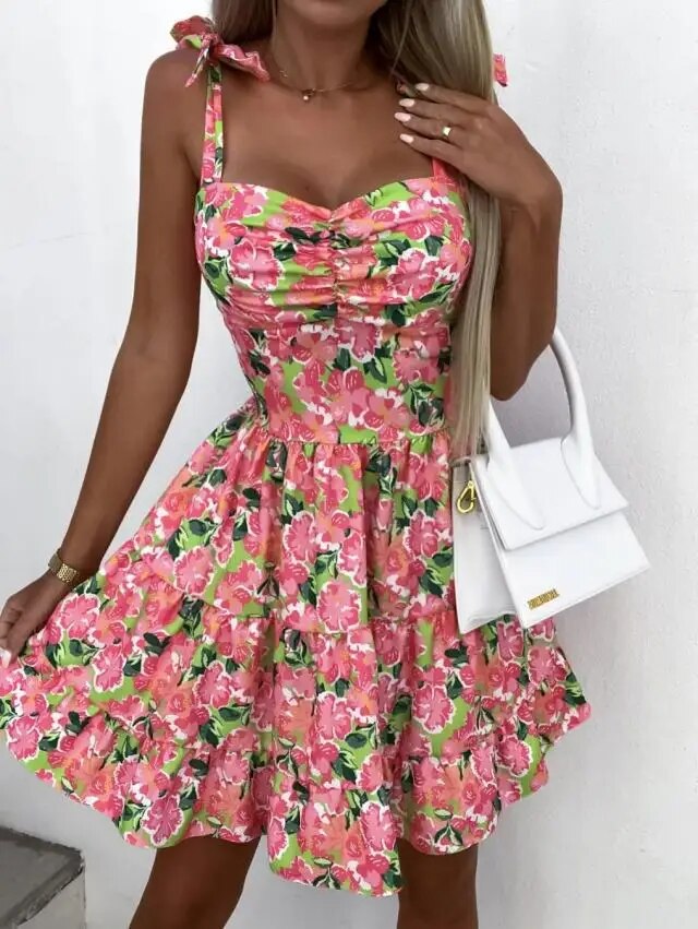 Bequemes Blumenkleid für dich, ideal für den Sommer