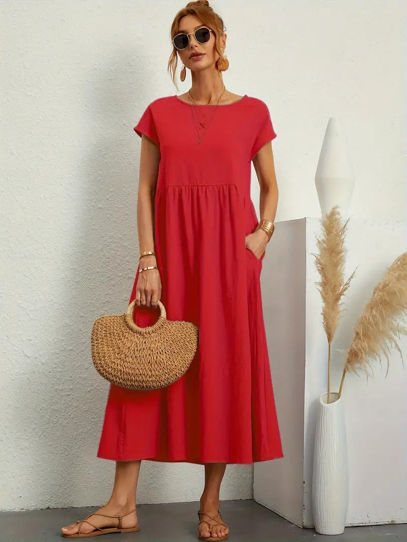 Bequemes - Kleid mit Taschen für dich, Elegant und Praktisch