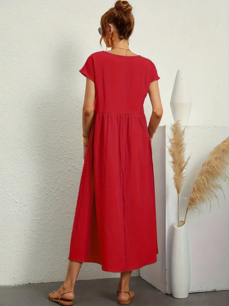 Bequemes - Kleid mit Taschen für dich, Elegant und Praktisch