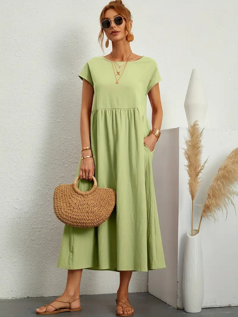 Bequemes - Kleid mit Taschen für dich, Elegant und Praktisch