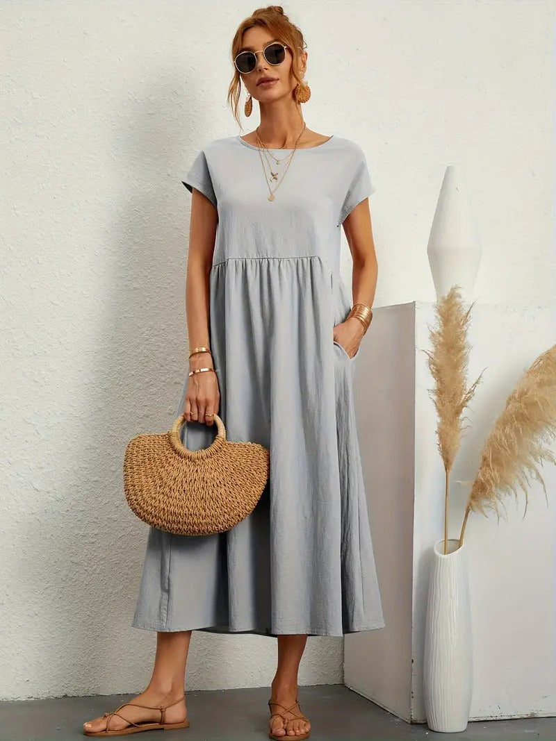 Bequemes - Kleid mit Taschen für dich, Elegant und Praktisch
