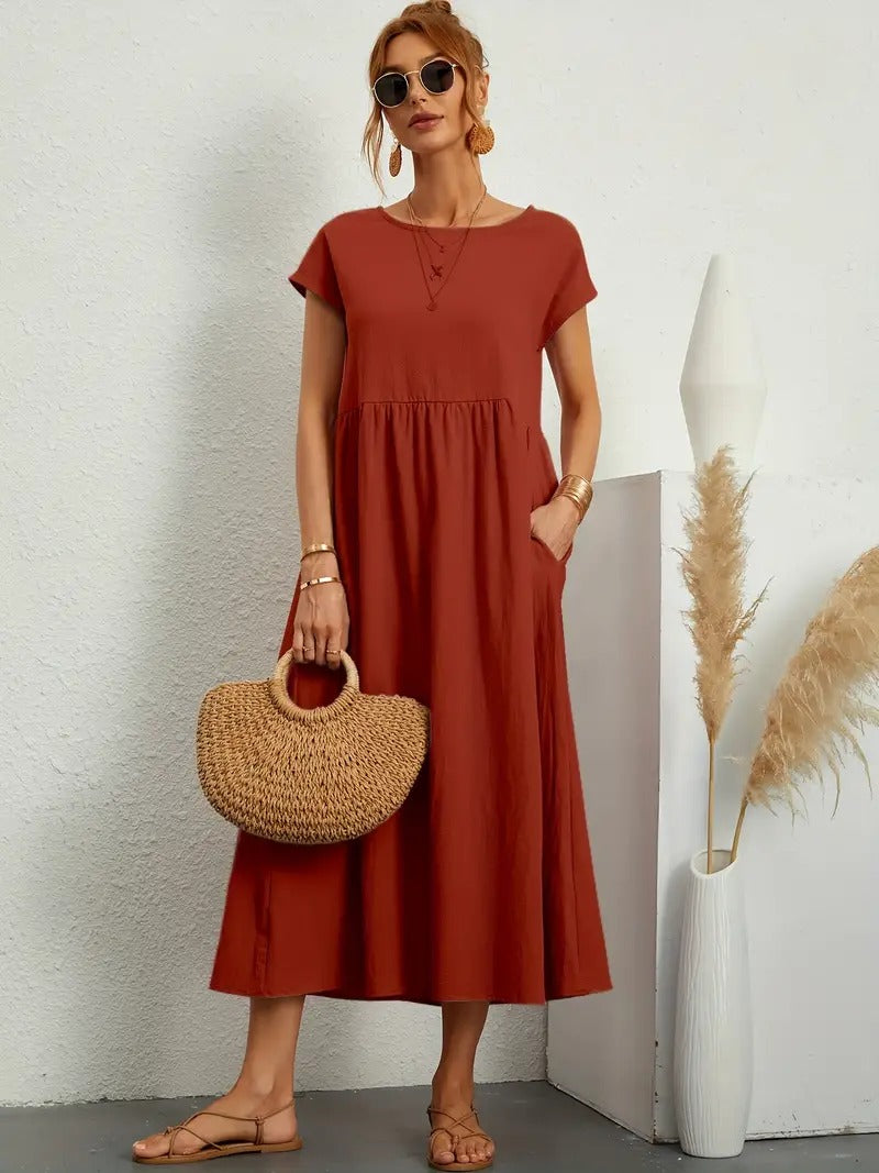 Bequemes - Kleid mit Taschen für dich, Elegant und Praktisch