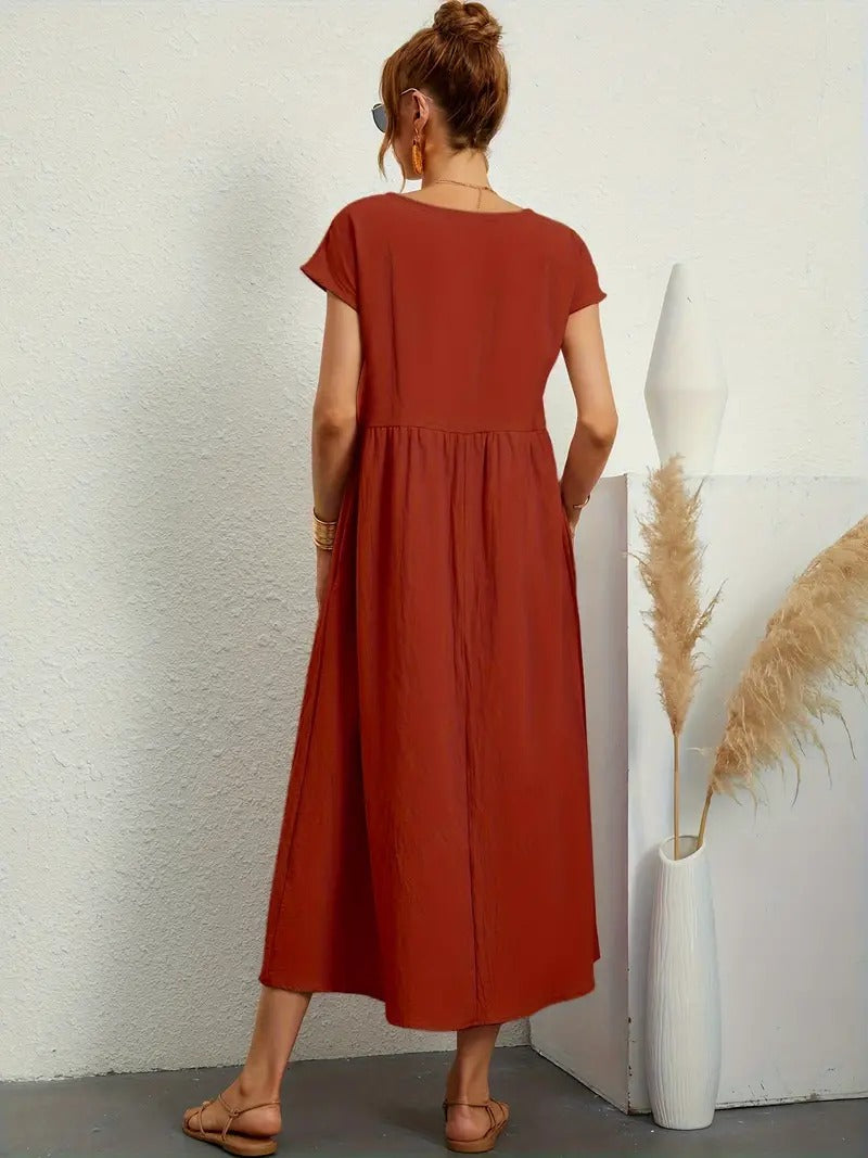 Bequemes - Kleid mit Taschen für dich, Elegant und Praktisch